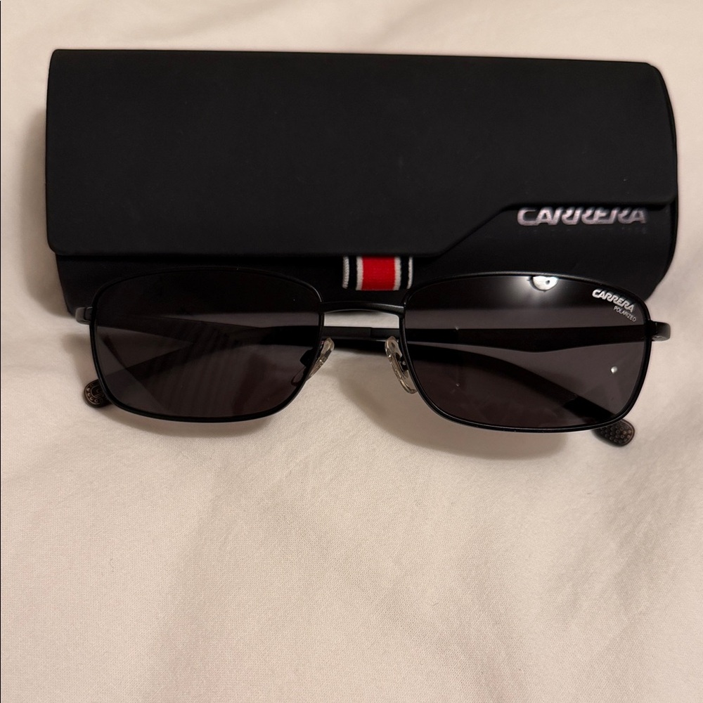 Carrera Polarized Black Sunglasses with Case